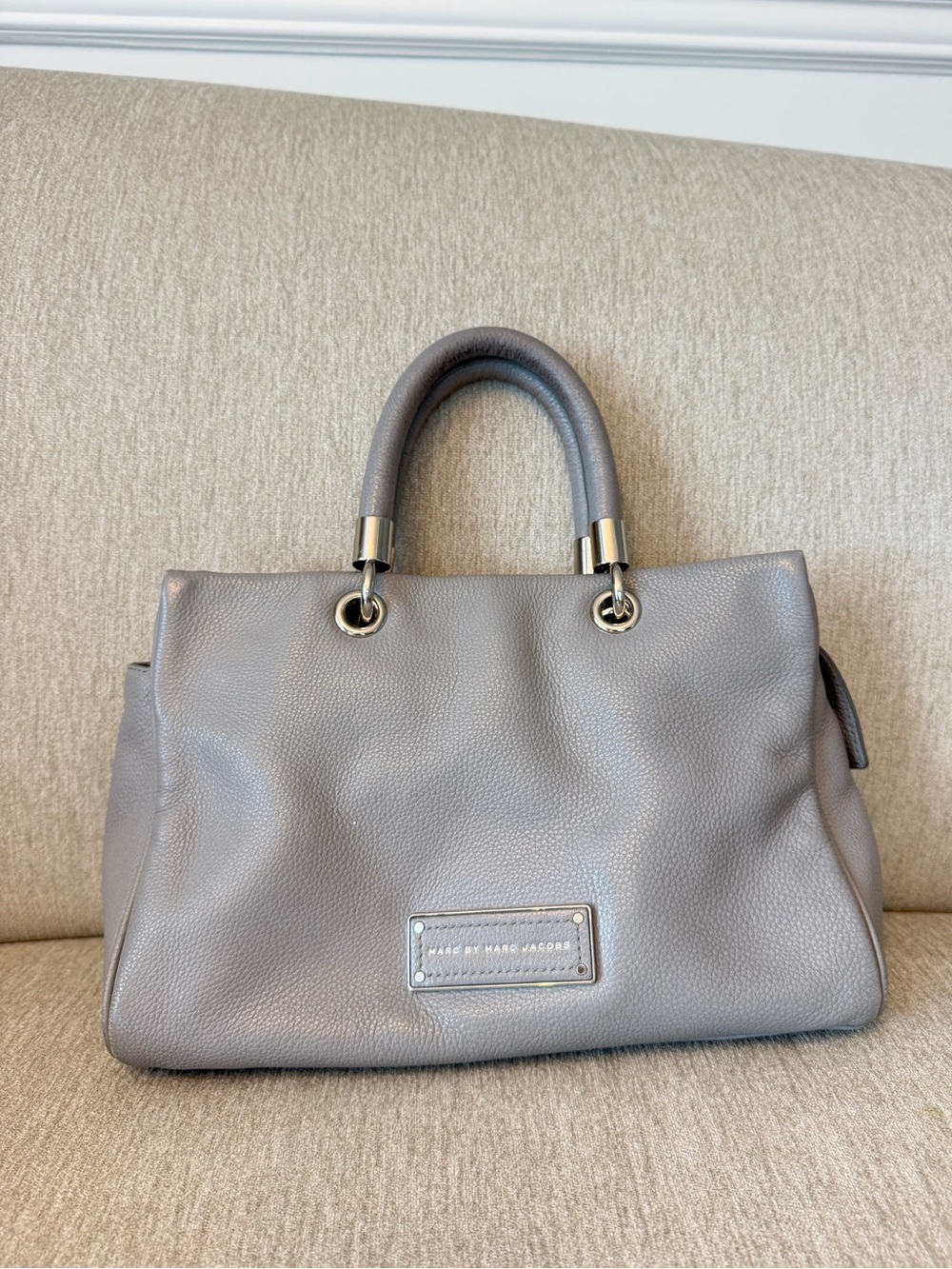 Marc by Marc Jacobs leather hand/shoulder bag Gray